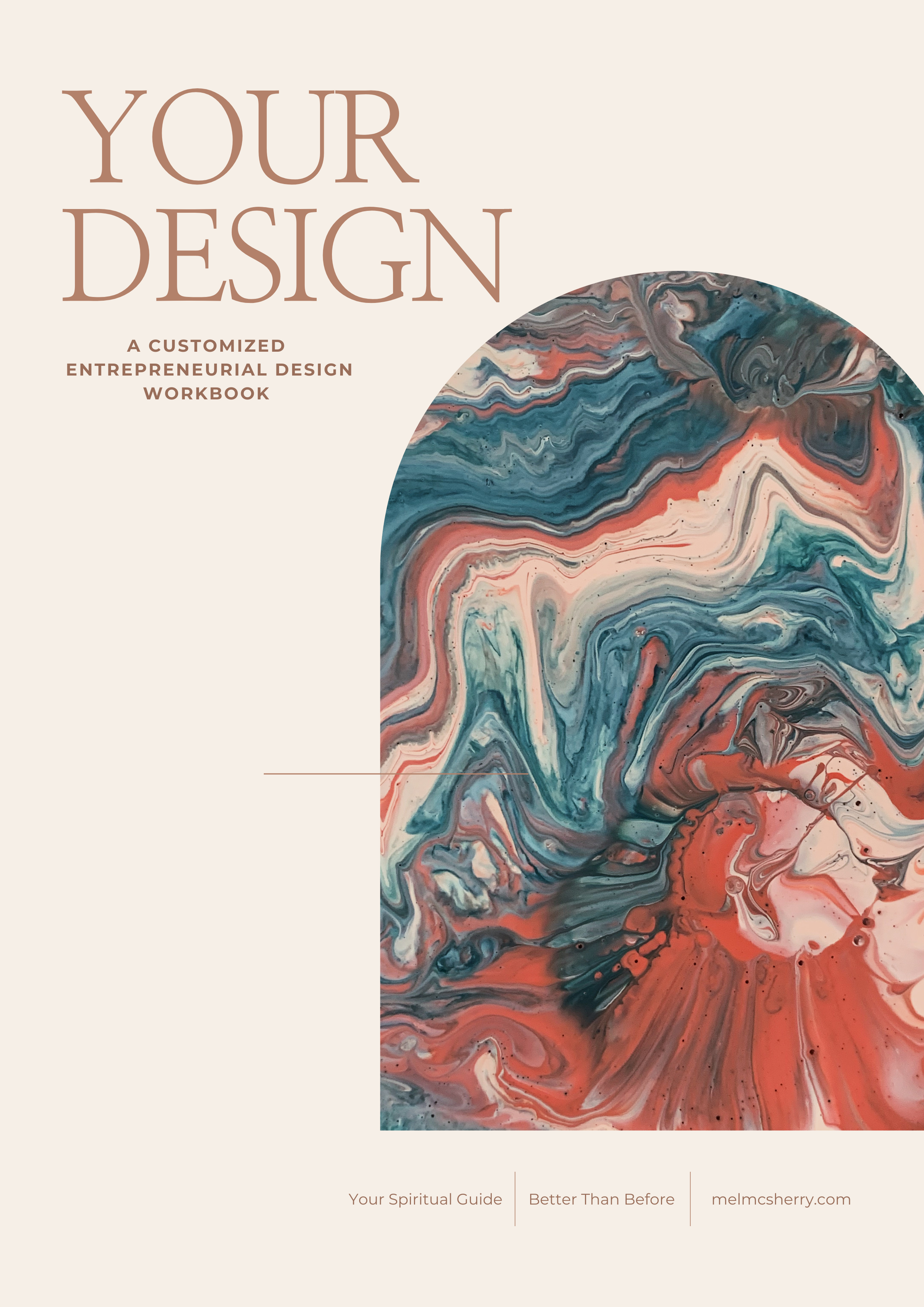 Cover saying "Your Design- a customized entrepreneurial design workbook"
